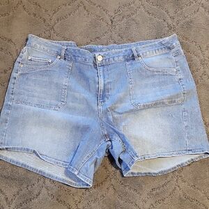 Lane Bryant Light Wash Denim Shorts